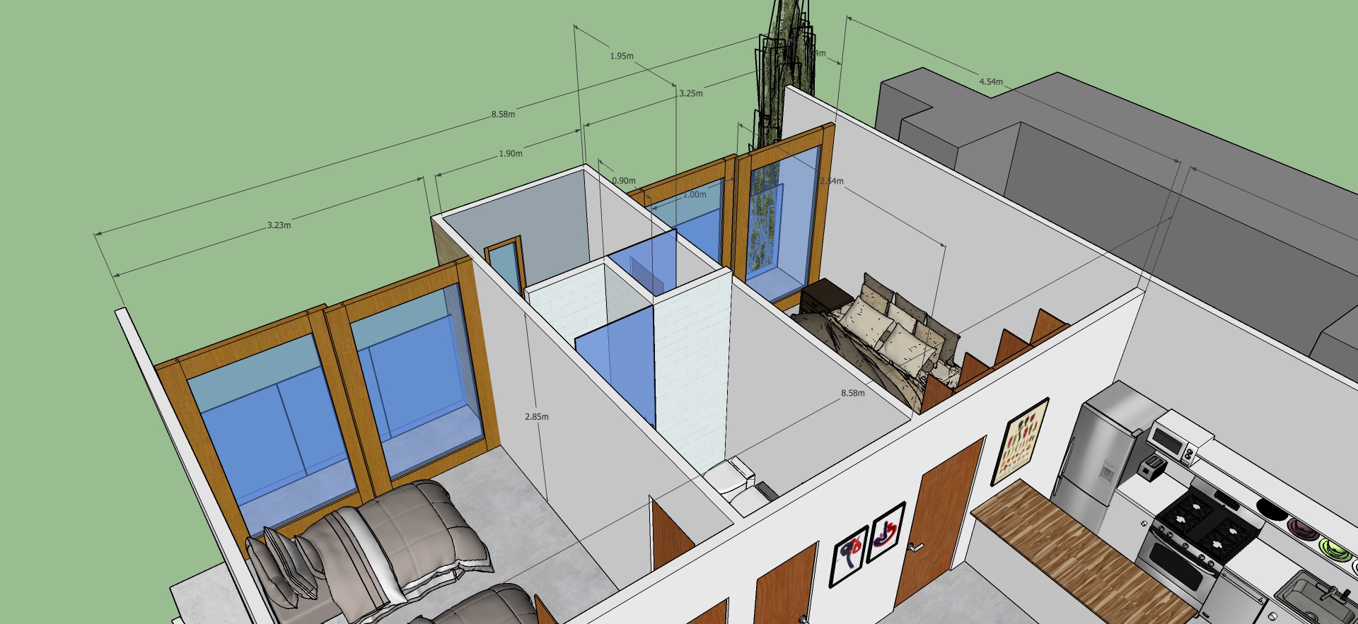 Propuesta en Foresta Metepec Vista aerea de cuarto invitados